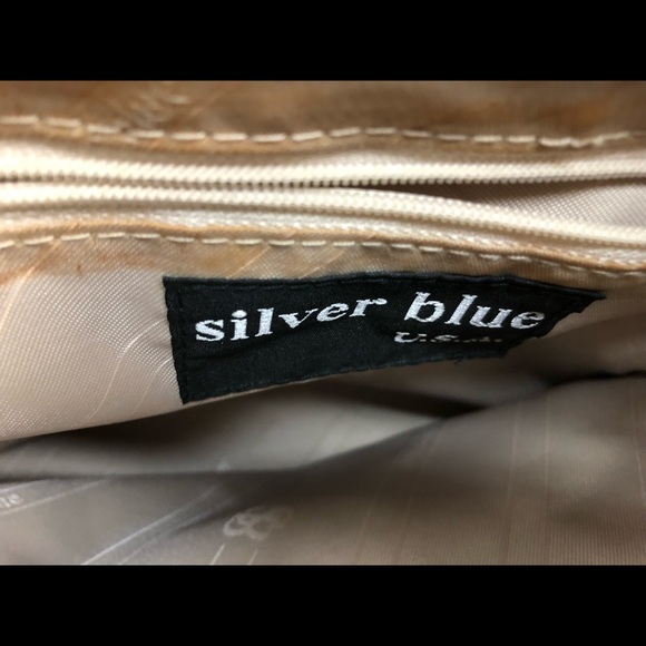 “Silver Blue” handbag with silver hardware - Picture 7 of 7